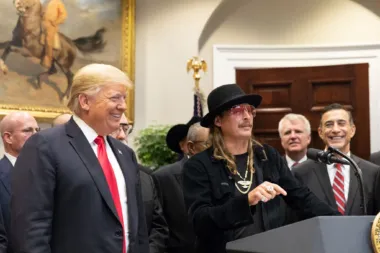 President Kid Rock with Donald J Trump signing the Music Modernization Act