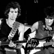 The Rolling Stones Richards Wood onsage in Turin 1982