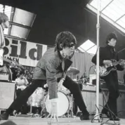 Rolling Stones Brian Jones, Mick Jagger, Keith Richards and Bill Wyman performing at the Kungliga
