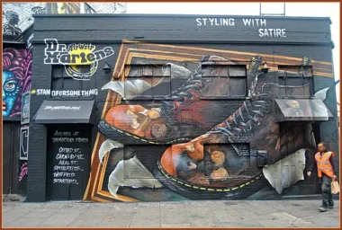 Doc Martens Street art in Shoreditch London 23426812493