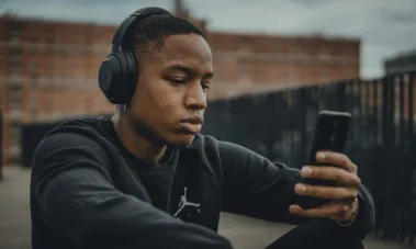 Streaming music Spotify Phone Headphones Beats