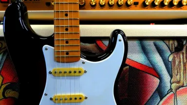 Fender Stratocaster with Guitar Amp