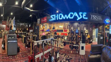 Big House Guitars Showcase Sales Floor