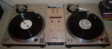 Turntables and mixer
