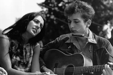 Joan Baez and Bob Dylan Harmonica