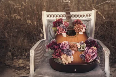 Wedding Guitar Flowers