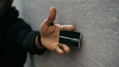 Handing out business cards